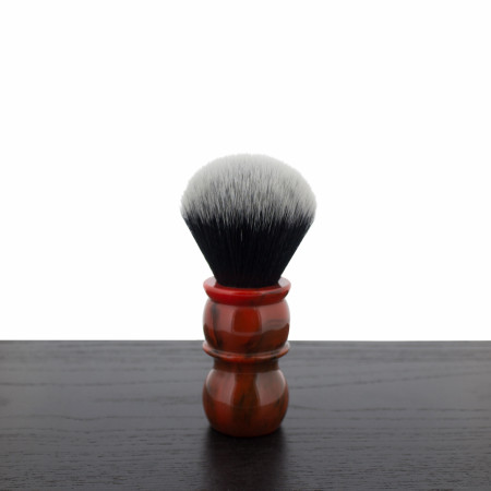 Product image 0 for Yaqi Red Marble Handle Tuxedo Synthetic Shaving Brushes